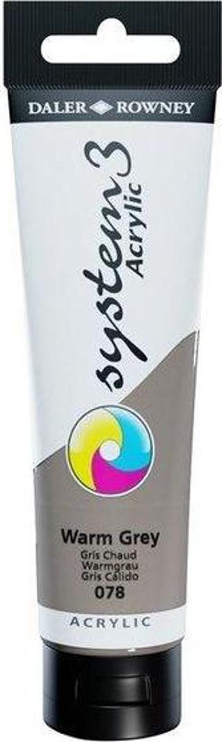 Daler Rowney Akrilik Boya System 3 Orıgınal 150 ml Warm Grey 129150078