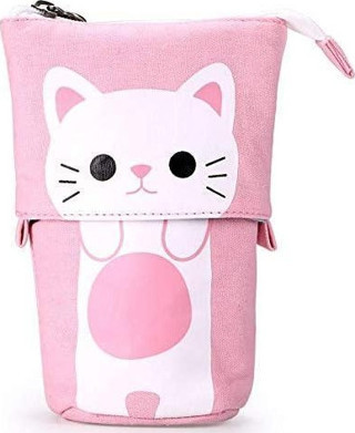 Valkyrie Sevimli Kedi Uzayabilen Teleskopik Kalem Kutu Makyaj Çantası Çok Amaçlı Çanta