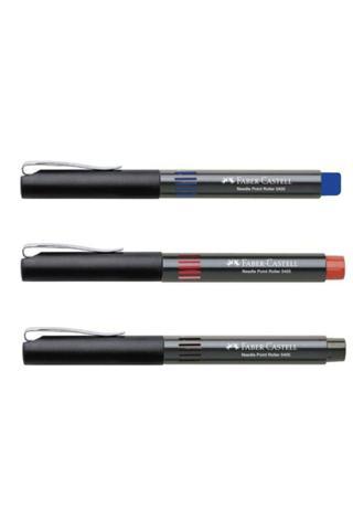 Faber-Castell Roller Kalem 0.5 Mm Iğne Uçlu 1 Mavi + 1 Kırmızı + 1 Siyah