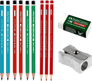 Faber Castell Kurşun Kalem Seti +Silgi+Kalemtıraş