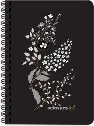 Keskin Color 14x20 60 Yaprak Sert Kapak Spiralli Schwarz Foil Defter