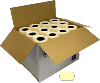 Etiketleme Makinesi Açık Sarı Etiket 96Adet