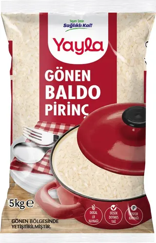 Yayla Baldo Pirinç Gönen Bölgesi Mahsulü 5 kg