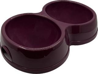 Savex Çiftli Kedi/Köpek Mama Kabı Mor (8566)