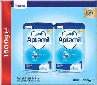 Aptamil 1 Bebek Sütü 0-6 Ay Akıllı Kutu 800 g x 2 Adet