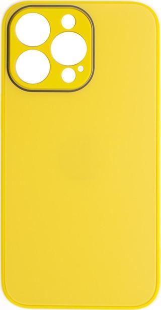 ScHitec Deluxe İphone 12 Pro Mat Kılıf Sarı