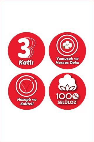 Happy Clean Üç Katlı Tuvalet Kağıdı 40 lı