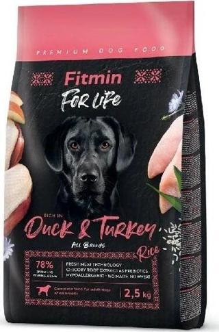 Fitmin For Life Tüm Irklar için Ördek ve Hindi Etli Yetişkin Köpek Maması 2.5 Kg