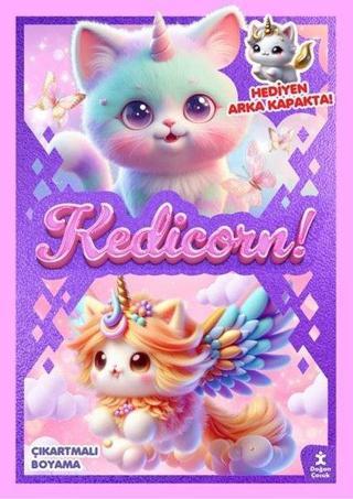 Kedicorn! Parti Zamanı Çıkartmalı Boyama Kitabı - Doğan Çocuk