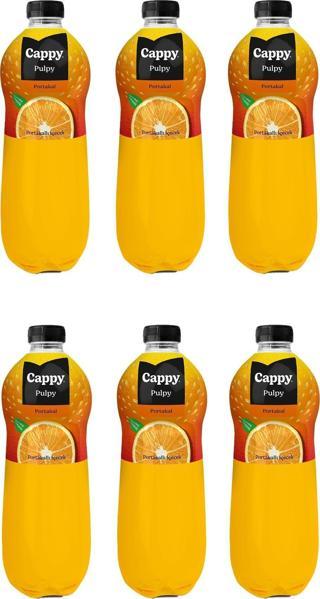 Cappy Pulpy Portakallı İçecek 1 Lt X 6 Adet