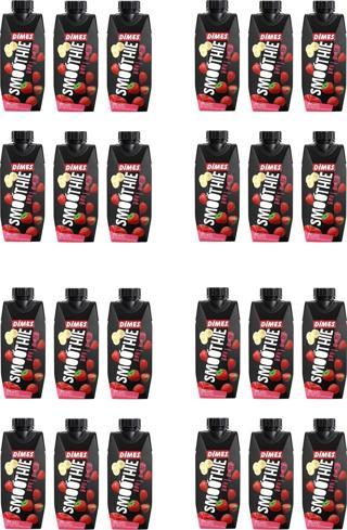 Dimes Smoothie Çilek Muz Elma 310 Ml X 24 Adet
