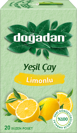 Doğadan Düvenci Toptan Yeşil çay Limonlu x 3 Adet