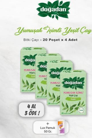 4 AL 3 ÖDE Doğadan Yeşil Çay Yumuşak İçimli 20'li, Pamuk