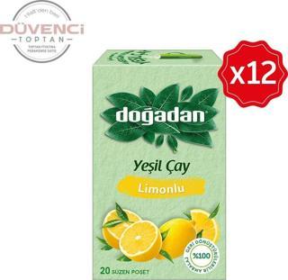 Doğadan Yeşil Çay Limonlu 20'li x 12 Adet