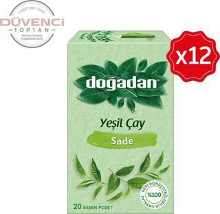 Doğadan Yeşil Çay Sade 20'li x 12 Adet