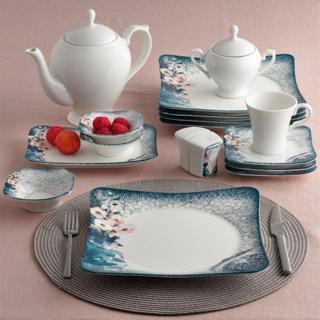 Güral Porselen Spinoza 30 Parça 6 Kişilik Kahvaltı Takımı 1513