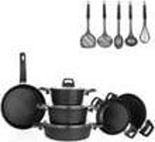 Schafer Black Stone Tencere Seti 14 Parça-Siyah