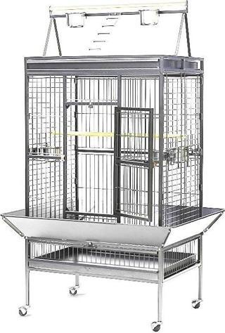 Dayang Papağan Kafesi Ayaklı Beyaz 172*80*102,5cm