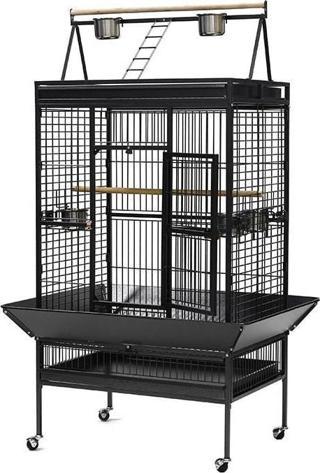 Dayang Papağan Kafesi Ayaklı Siyah 172*80*102,5cm