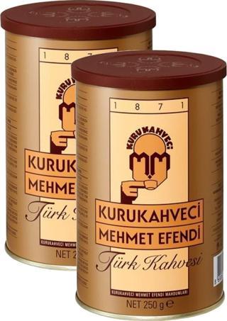 Kurukahveci Mehmet Efendi Türk Kahvesi 250 G Teneke Ambalaj X 2 Adet 8690627023401