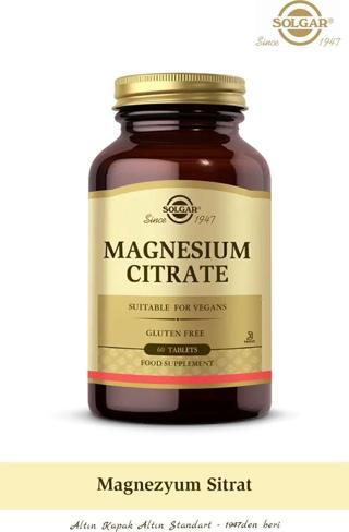 Solgar Magnesium Citrate 200 Mg 60 Tablet (Magnezyum Magnesyum Sitrat