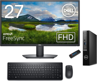 Dell Pc Optıplex 7020MFF Intel Core İ7-14700T 8gb Ddr5 512GB SSD Ubuntu 27" Fullhd Mon. Mini Masaüstü Bilgisayar CN014O7020MFF02 + Zetta USB Bellek