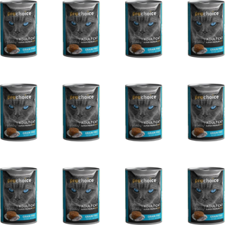 Prochoice Tahılsız Balıklı ve Sebzeli Ezme Konserve Kedi Maması 400 Gr (12 Adet)