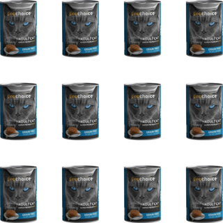Prochoice Tahılsız Sardalya ve Hamsili Ezme Konserve Kedi Maması 400 Gr (12 Adet)