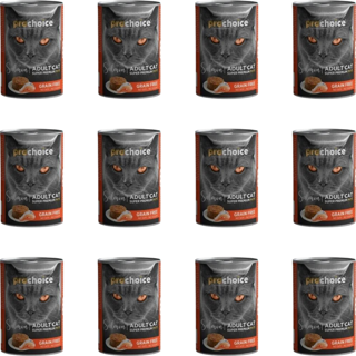 Prochoice Tahılsız Somonlu Ezme Konserve Kedi Maması 400 Gr (12 Adet)