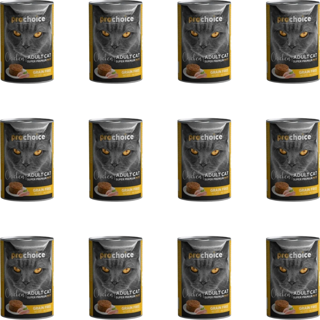 Prochoice Tahılsız Tavuk Etli Ezme Konserve Kedi Maması 400 Gr (12 Adet)