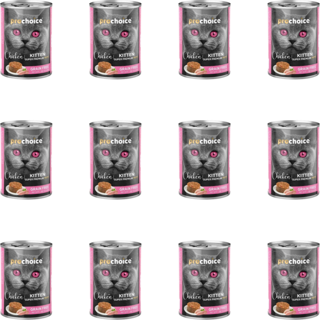 Prochoice Tahılsız Tavuk Etli Ezme Konserve Yavru Kedi Maması 400 Gr (12 Adet)