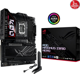 ASUS Rog Z890 Hero Ddr5 6Xm2 Usb3.2 Wıfı7 Rgb Lan Atx