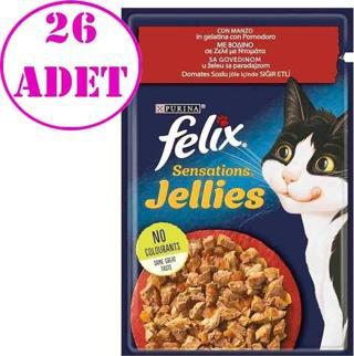 Purina Felix Sığır Eti ve Domates Soslu Yaş Kedi Maması 85 Gr 26 AD