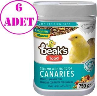Beaks Meyveli Karışık Kanarya Yemi 750 Gr 6 AD