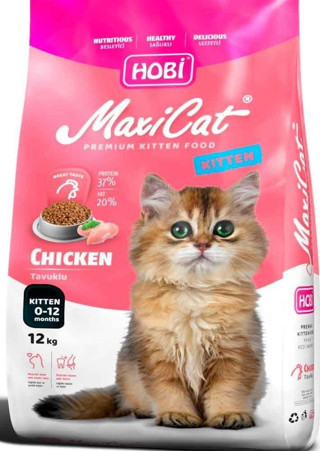 Hobi Maxicat Yavru Kedi Maması Tavuklu 12 Kg