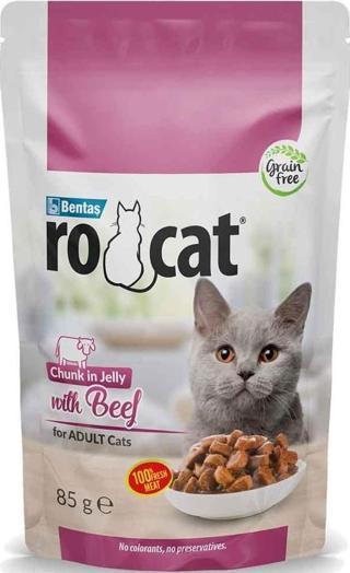 Ro Cat Biftekli Kedi Yaş Maması 85 Gr