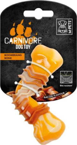 M-PETS Carnivore Dog Toy Boomerang Bone Pastırma Aromalı Köpek Oyuncağı