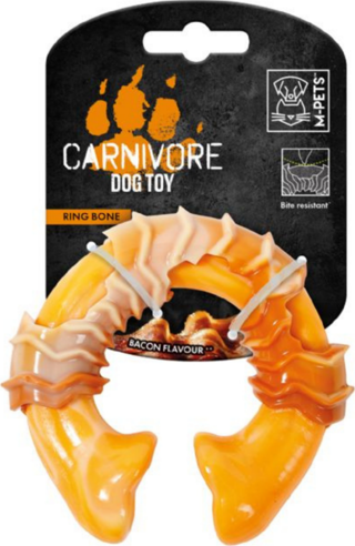 M-PETS Carnivore Dog Toy Ring Bone Pastırma Aromalı Köpek Oyuncağı
