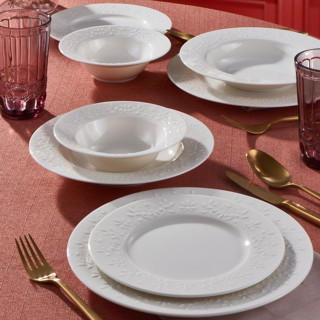 Güral Porselen Dilruba 24 Parça 6 Kişilik Bone Yemek Takımı