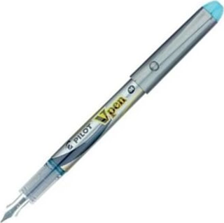 PİLOT V-PEN SİLVER DOLMA KALEM AÇIK MAVİ (51004276) (SVP-4M-LB)