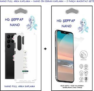 Infinix ZORE 20  Nano Ekran Koruyucu + FULL Arka Kaplama Ultra İNCE Esnek Hd Şeffaf