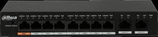 Dahua Pfs3010-8et-96, 8 Port, Megabit, 8 Port Poe, 96w, +2 Port Gigabit Uplink, Yönetilemez, Masaüst