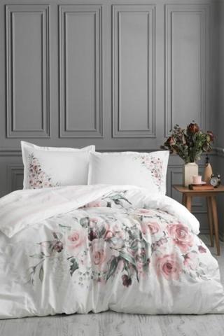 Marco Rosa Çift Kişilik Nevresim Takımı - Beyaz