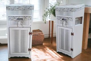 Wood Luck Ahşap Ekmek Sepetli Kiler Dolabı