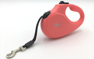 Doggie Master Seri Otomatik Makaralı Köpek Gezdirme 15 kg / 5 M Pembe