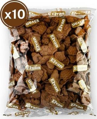 Chipsy Hayvan Figürlü Kakaolu Bisküvi 200 Gr. 10 Adet (1 Kutu)