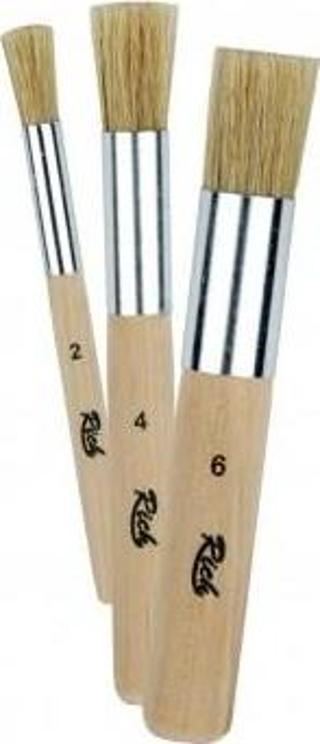 Rich Stencil 3'lü Kıl Fırça Seti / 01326