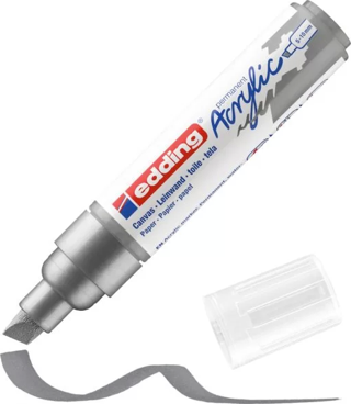 EDDİNG ED5000923 AKRİLİK MARKÖR KALIN UÇLU 5.0-10.0mm GÜMÜŞ