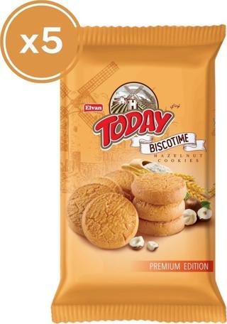 Biscotime Fındık Parçacıklı Kurabiye 250 Gr. (5 Adet)