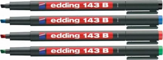 Edding 143B Kesik Uçlu Permanent Markör Kalemi